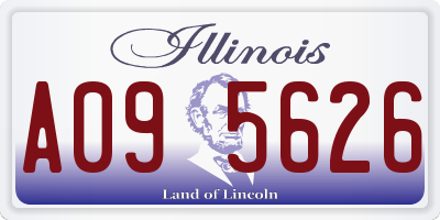 IL license plate A095626