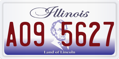 IL license plate A095627