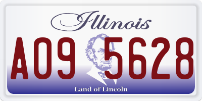 IL license plate A095628