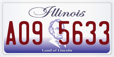 IL license plate A095633