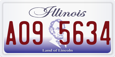 IL license plate A095634