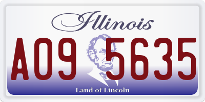 IL license plate A095635