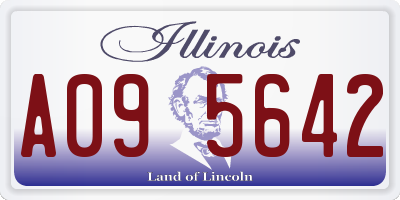 IL license plate A095642