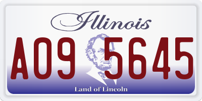 IL license plate A095645