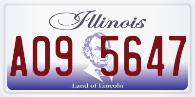 IL license plate A095647