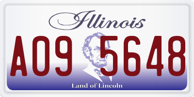 IL license plate A095648
