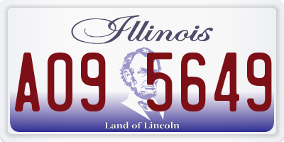 IL license plate A095649