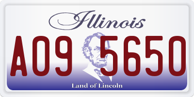 IL license plate A095650