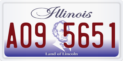 IL license plate A095651
