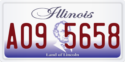 IL license plate A095658