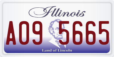 IL license plate A095665