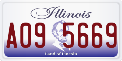 IL license plate A095669