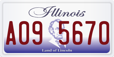 IL license plate A095670