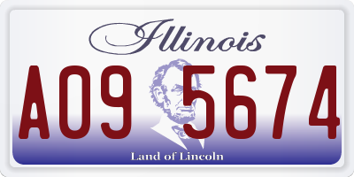 IL license plate A095674