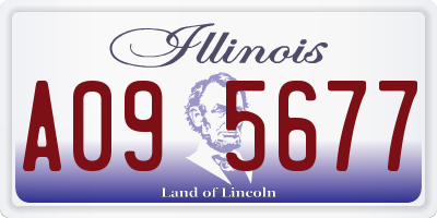 IL license plate A095677