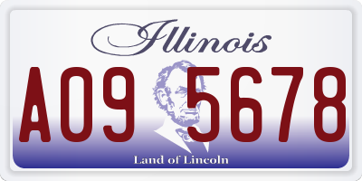 IL license plate A095678