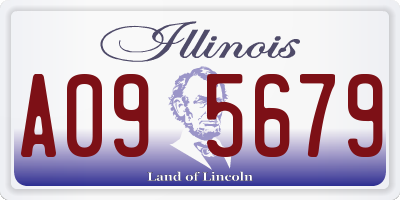 IL license plate A095679