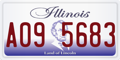 IL license plate A095683