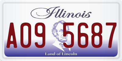 IL license plate A095687