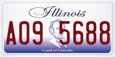 IL license plate A095688