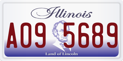 IL license plate A095689