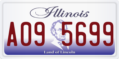 IL license plate A095699