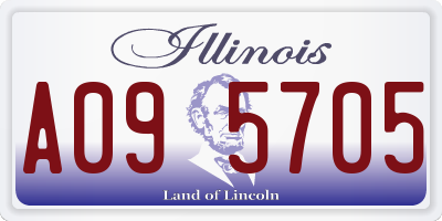 IL license plate A095705