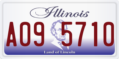 IL license plate A095710