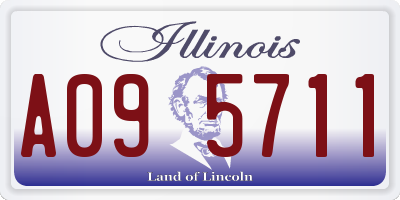 IL license plate A095711