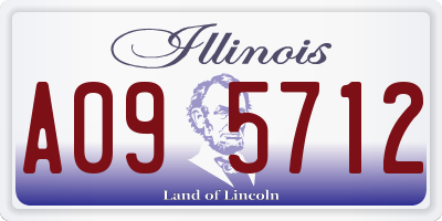 IL license plate A095712