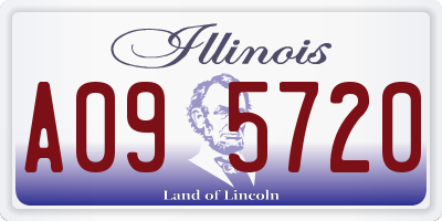 IL license plate A095720