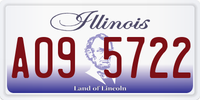 IL license plate A095722