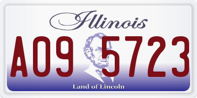 IL license plate A095723