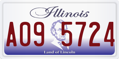 IL license plate A095724