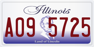 IL license plate A095725