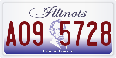 IL license plate A095728