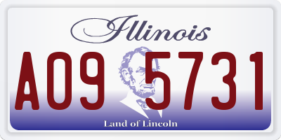IL license plate A095731