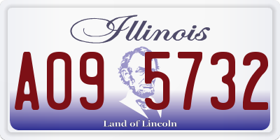 IL license plate A095732