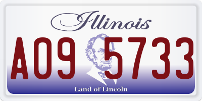 IL license plate A095733