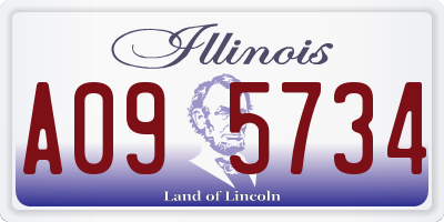 IL license plate A095734