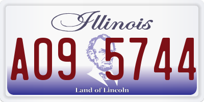 IL license plate A095744