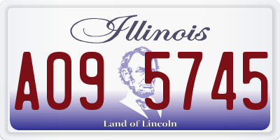 IL license plate A095745