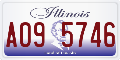 IL license plate A095746