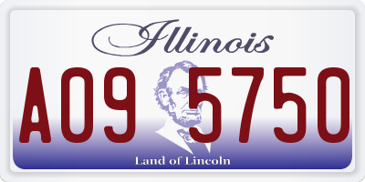 IL license plate A095750