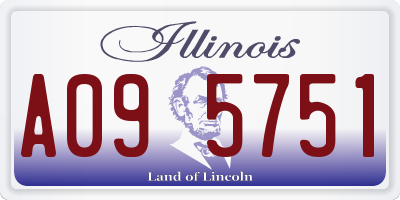 IL license plate A095751