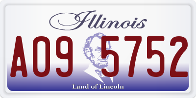 IL license plate A095752