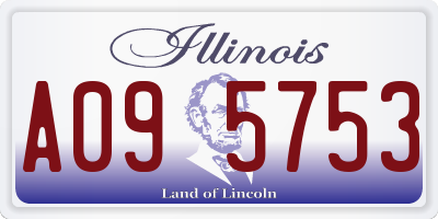 IL license plate A095753