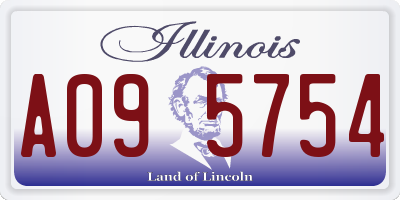 IL license plate A095754