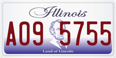 IL license plate A095755
