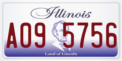 IL license plate A095756